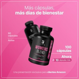 B Life Multivitamínico para Mujer | 100 cápsulas | 650 mg por porción | Colágeno Hidrolizado, Biotina | Ingredientes naturales| Womens Blend.