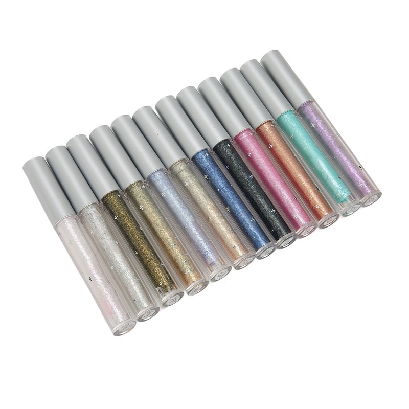 12PCS Liquid Eyeshadow Set Diamond Sparkling Matte Glitter Eyeshadow Set