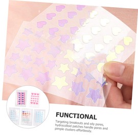 FOMIYES 2sets Nail Stickers Pink Stickers Waterproof Stickers Supplies Spot Patches Face Patches Supplies Skin Patch Hydrocolloid 5sheets*2
