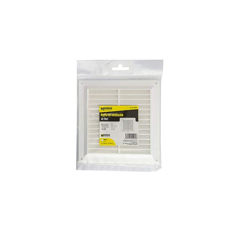 WOLFPACK LINEA PROFESIONAL 2531005 Rejilla Plastico Sobreponer Con Malla Posterior