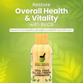 Total Tissue Cell Salt Mineral Combination Bio 28, 300 pellets | Helps Your Body Absorb and Use Nutrients, Helps Increase Energy Levels, Helps Improve Sleep Patterns, Overall Health and Vitality