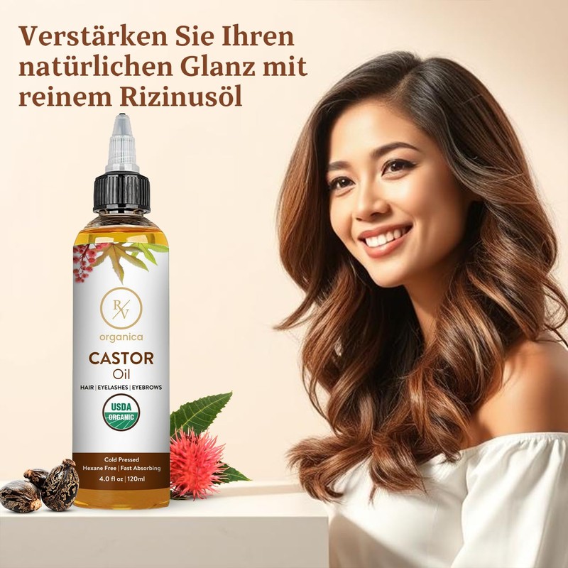 RV Organica Castor Oil | USDA Certified Organic | Hexane