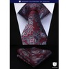 HISDERN TA5-01S Business Necktie, Square Set, 5 Pieces, Stylish, Gift