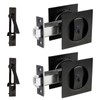 Dontay 2 Pack Pocket Door Lock with Key, Contemporary Entrance