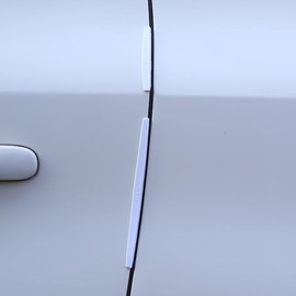 CGEAMDY Car Door Protection Strips Scratch Protection, Car Protective Strips Scratch Protection Rubber Car Sticker, Bumper Strip Bumper Protection Cars, Car Door Edge Protection (White)