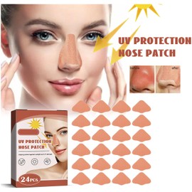Mnozreo Sonnenschutz Nase Patch,Nase Sonnenschutz Nasenschutz,Sonnen Nasenpflaster,Nasenschutz für Outdoor-Sportarten,UV Schutz Nasenpflaster für Männer und Frauen,24PC