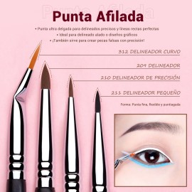Jessup Kit 11pcs De Brochas Delineadores De Ojos,t324