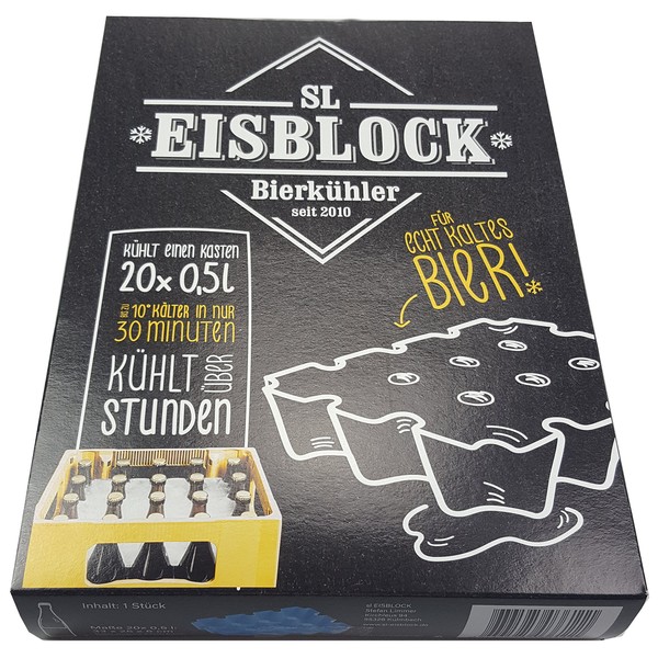SL-Eisblock: ice block, beer cooler/crate, for 0.5 L bottles