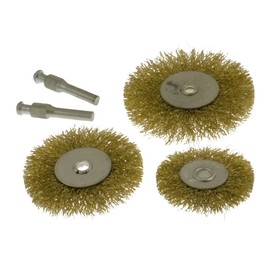 Toolzone 5Pc Flat Wire Wheels For Drill
