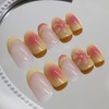 FNKFNK French Tip Press on Nails Short Oval Fake Nails