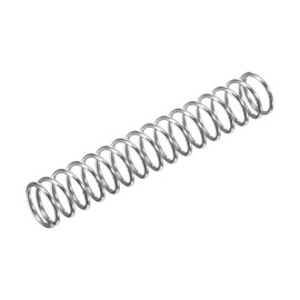 TOP-VIGOR 10Pcs Compression Spring, 8mm OD,0.8mm Wire Size,50mm Free Length Dual Extended Durable Dual Hook Tension Spring for Furniture Screen Doors Repair Projects