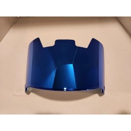 Unbranded STANDARD DISPLAY ONLY CHROME PLATED Full Size Football Helmet Visors  W/CLIPS - Blue