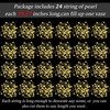 Tondiamo 24 Pcs Artificial Pearl String for Floating Candle Faux