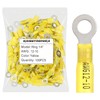 Haisstronica 100 conectores de anillo termoencogible de grado marino amarillo