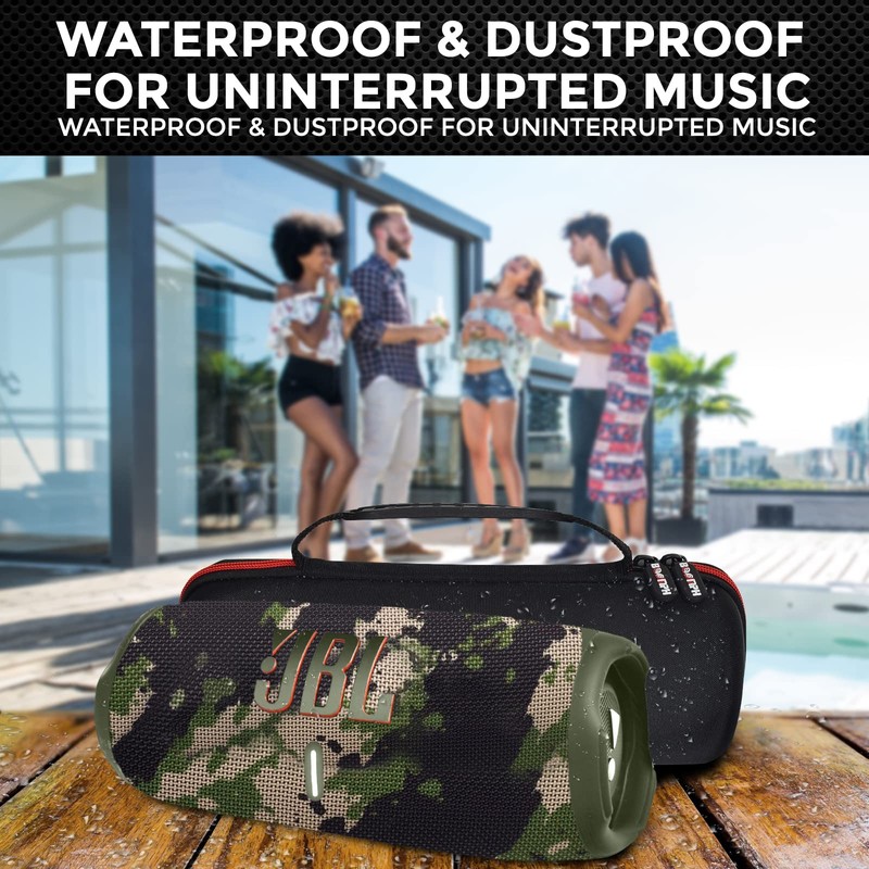 JBL Charge 5 Portable Waterproof Wireless Bluetooth Speaker Bundle with