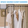 Simple Deluxe 30 Pack Plastic Hangers, Space Saving Clothes Hangers