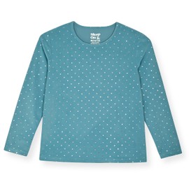 Sleep On It Girls Velour Pajama Set 2-Piece Long Sleeve Top and Pants Sleepwear Kids Loungewear for Girls Sizes 7-16