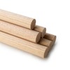 10 Pcs, 1/4" X 36" Oak Wood Dowels Mix of