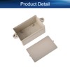 Heyiarbeit 1Pcs 3.23"x 2.05"x1.38" ABS Black Dustproof Electronic Junction Box