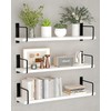 EALLRINEC Floating Shelves, 24 Inches Easy to Install Wall Mounted