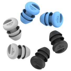 Ear Plugs for Sleeping Noise Cancelling, 38dB Noise Reduction Earplugs, Soft Silicone Reusable Hearing Protection Ear Plug, Waterproof Earplug Suitable for Sleep, Study, Travel, Concerts (3Pairs)