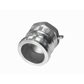 VisHomeYard Camlock Fittings Aluminum Cam and Groove Couplings Type A Cam & Groove Hose Fittings 2" Plug × 2" NPT Female Thread Cam Lock Fitting 2pcs No Camlock Gaskets Needed