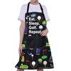 ENSIANTH Funny Golf Apron for Women Men with Pocket Eat