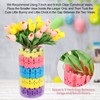 Lettry 64 Sponge Bunnies & 20 Yellow Chicks, Easter Vase