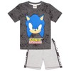 SONIC THE HEDGEHOG Pyjamas Boys Character Player Shirt Shorts PJS