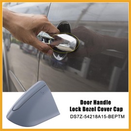 Partuto Front Left Exterior Door Handle Lock Cover Cap Replacement Fit for Ford Fusion - Pack of 1 Gray Replacement