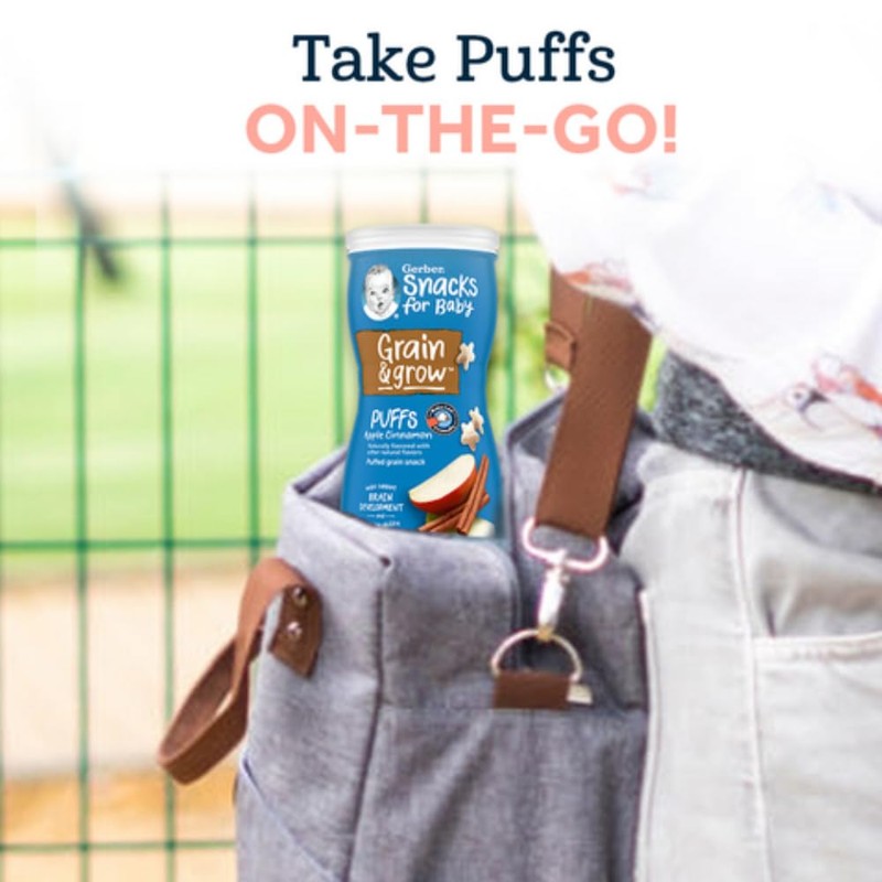 Gerber Graduates Blueberry Puffs Cereal Snacks 1.48 Ounce (Pack of