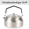 Hanseküche Stainless Steel Kettle 1L Portable Camping Kettle for Outdoor