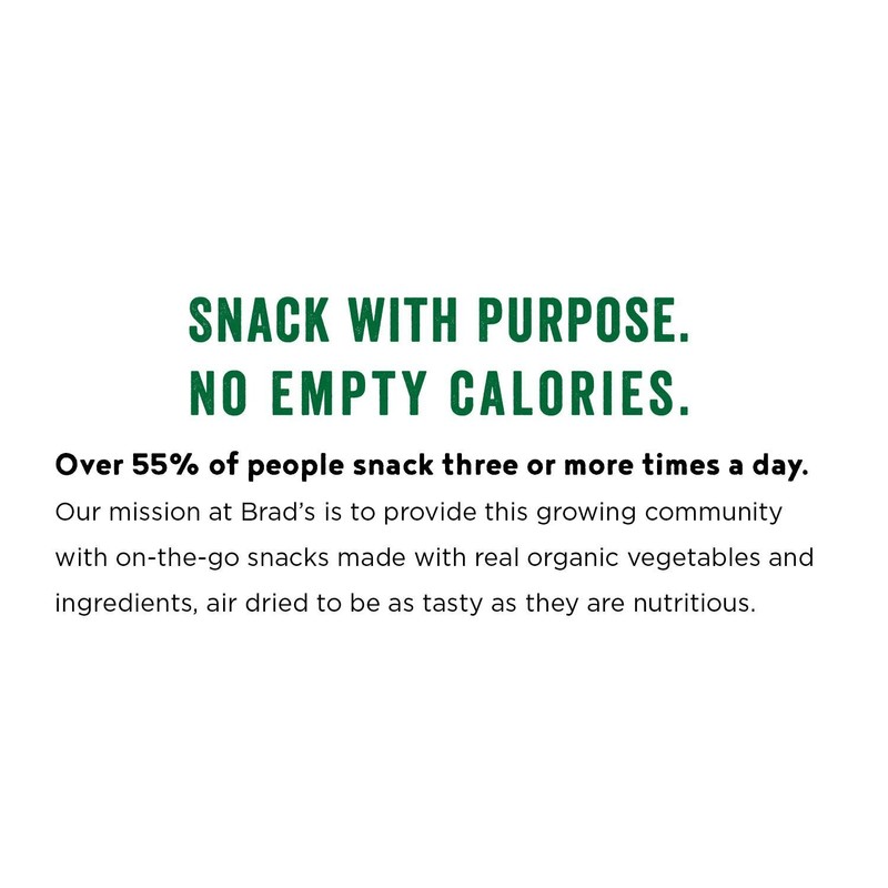 Brad's Plant Based Organic Crunchy Kale, Original, 6 Bags, 12