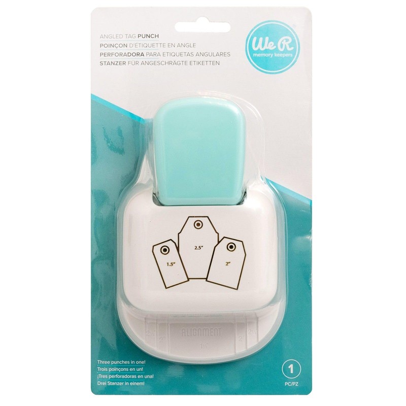 We R Memory Keepers 60000038 3-in-1 Angled Tag 3-in-1 Punch