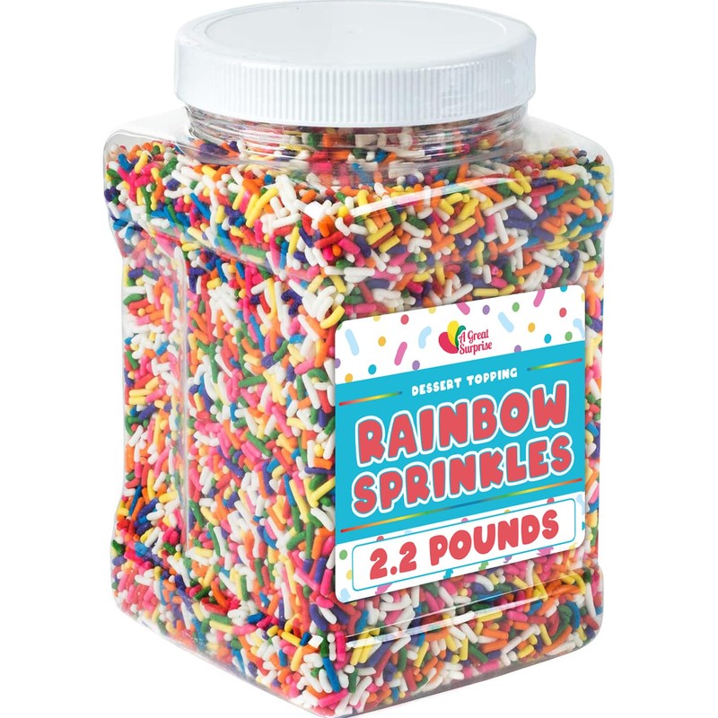 A Great Surprise Spring Rainbow Sprinkles - 2.2 Pounds -