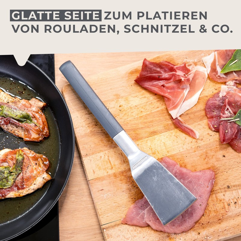 Fackelmann Statement Aluminium Meat Tenderiser - Meat Hammer with Smooth