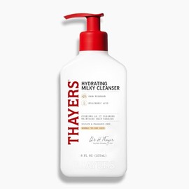 THAYERS Limpiador Facial Hidratante Lechoso con Hongo de Nieve Tremella y Ácido Hialurónico, Lavado Facial Suave Recomendado por Dermatólogos, Cuidado de la Piel Hidratante para Piel Seca y Sensible