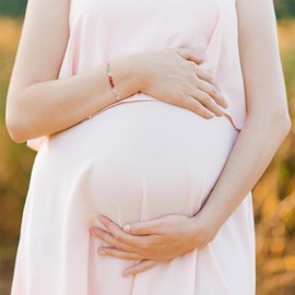 Pregnancy Bracelet for Women Healthy Pregnancy Bracelet Hope Bracelet Moonstone Amethyst Bracelet First Time Mom Present Spiritual Bracelet for Mothers Day Jewelry(colorful)