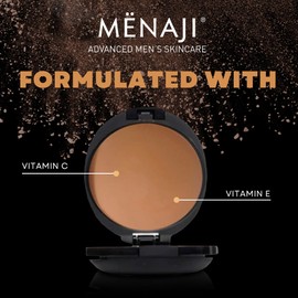 Menaji HDPV Anti-Shine Powder (Bronze) | Anti-Shine Face Make-Up for Men | High-Definition Face Powder | Skin-Friendly Face Powder for Men | All-Occasion Face Powder | Contains Vitamin C & E