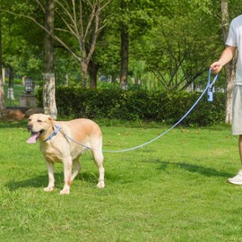 Kidding Pets Waterproof Dog Leash with Poop Bag Holder, 5FT/6FT Adjustable Length with 2 Swivel Hooks, Odor-Free & Easy-Clean Dog Lead for Large Medium Small Dogs