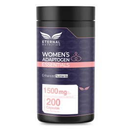 WOMENS ADAPTOGEN ESSENTIALS 200 capsulas (1500mg por porcion) con Adaptogenos Schisandra, Shatavari, Reishi, Maca, Women Hormo-Balance