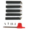 5PCS 3/8in Indexable Turning Tool Holder Lathe Bit Set 60°/75°/90°