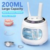 Xbeauty 48kHz Ultrasonic Retainer Cleaner Machine 200mL Cleaning Pod, White