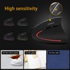 shoplease Wired Vertical Mouse, Optical Ergonomic Mouse With 4 Adjustable