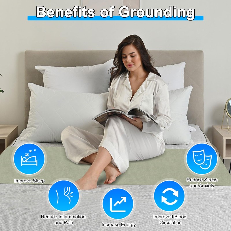 panthem Universal Grounding Bed Sheet Grounding Mat for Bed -