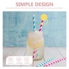 Healifty 3-Pack Silicone Straw Caps Soft Glue Plug Reusable Lemon