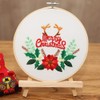 Namvo 3 Sets Embroidery Starter Kit with Christmas Pattern and
