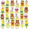 2025 Easter Candy 3D Lollipop Rings, Individually Wrapped Bunny Chick