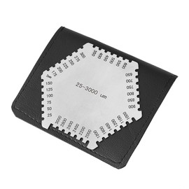 Respicefinem High Precision Stainless Steel Wet Film Comb Gauge 25-3000µm Thickness Gauge for Paint Coating Inspection