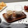 Double Wall Glass Coffee Mugs -Clear Insulated Glass Espresso Cups